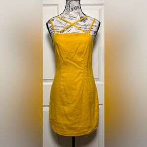 Forever 21 Mustard Mini Dress